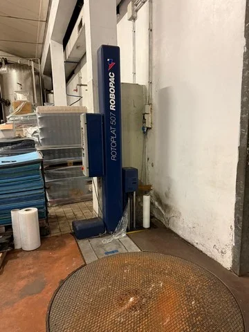 Used Bottling Pallet Wrapper ROBOPAC ROTOPLAST 507 - 2013, 50 P/H