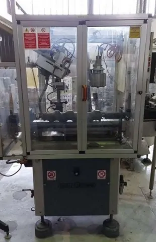 Used Bottling PVC Capsuling Machine Robino & Galandrino VULCAN 3000 - 1997, 2,500 BPH