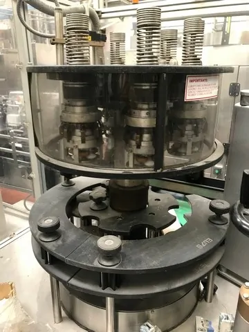 Used Bottling PVC Capsuling Machine Robino & Galandrino Monob. 2/12 + Astra 6 - 1996, 6,000 BPH