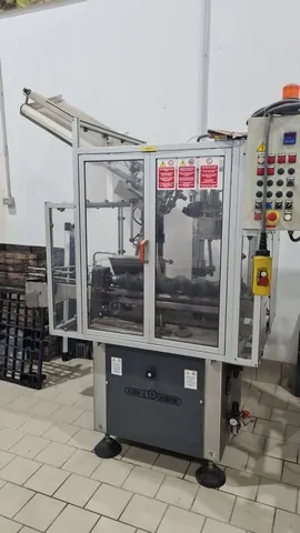Used Bottling PVC Capsuling Machine Robino & Galandrino VULCAN 3000 - 2001, 2,500 BPH