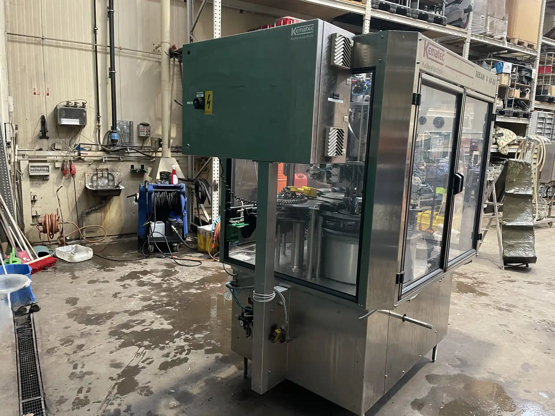 Used Bottling Champagne Capsuling Machine Kematec SEKAM 4A-FE-A - 2000, 3,000 BPH