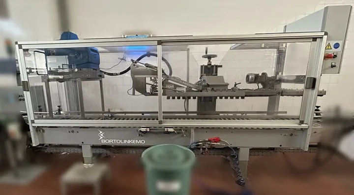 Used Bottling Case Sealer Bortolin Kemo - 2008, 1,500 BPH