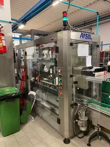 Used Bottling Case Packer Apsol ACS 30 HM - 2007, 250 BPH
