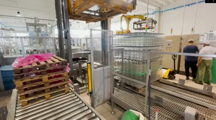 Used Bottling Depalletizer Italproject - 2005, 8,000 BPH