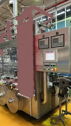 Used Bottling Sleeve Labeler Krones Sleevmatic - 2004, 30,000 BPH