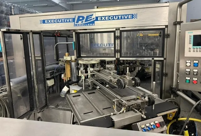 Used Bottling Cold Glue Labeler P.E. EXECUTIVE - 2003, 16,000 BPH