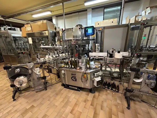 Used Bottling Self-Adhesive Labeler Cavagnino & Gatti - 2004, 4,000 BPH