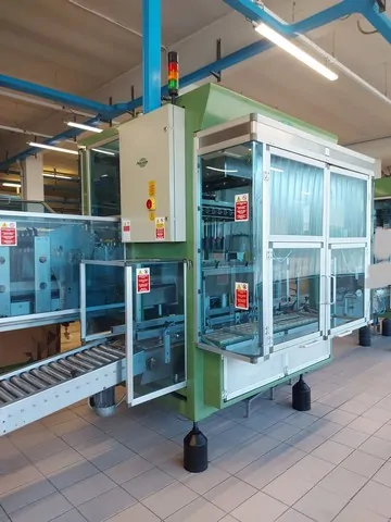Used Bottling Case Erector Mondo & Scaglione m.i. 4 ebc - 2000, 10,000 BPH