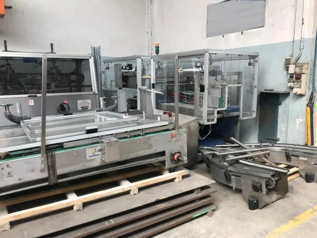 Used Bottling Wrap-Around Case Packer Baumer Cosmopack - 2003, 35 BPH