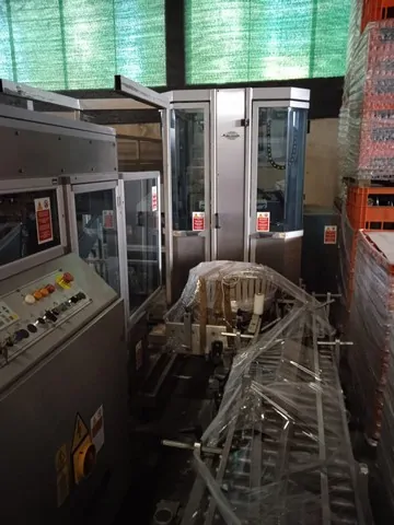 Used Bottling Case Packer Mondo & Scaglione - 1997, 3,500 BPH
