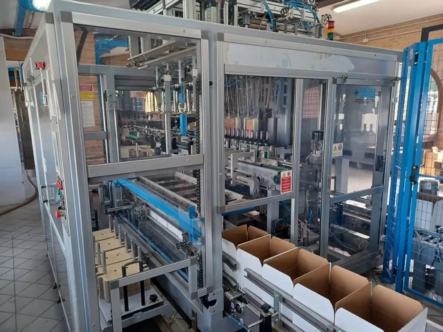 Used Bottling Case Packer Mas Pack HORIZON 4 - 2010, 3,000 BPH
