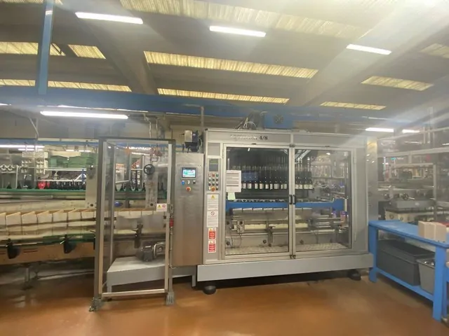 Used Bottling Case Packer Mas Pack ACCUPACK 3/6 - 2005, 14,000 BPH