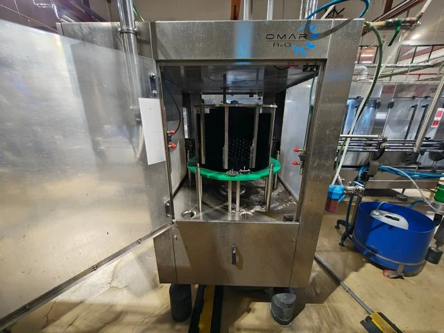 Used Bottling Washer-Dryer Robino & Galandrino OPTIMAC 3 - 2018, 10,000 BPH