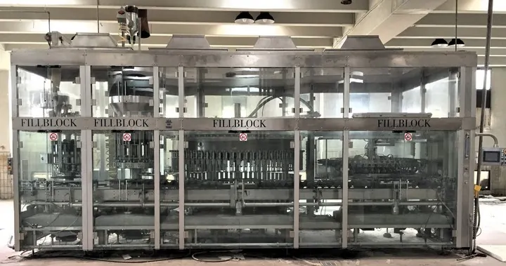 Used Bottling Gravity Filling Monoblock MBF 50.70.12.10 – gravity filling - 2003, 16,000 BPH