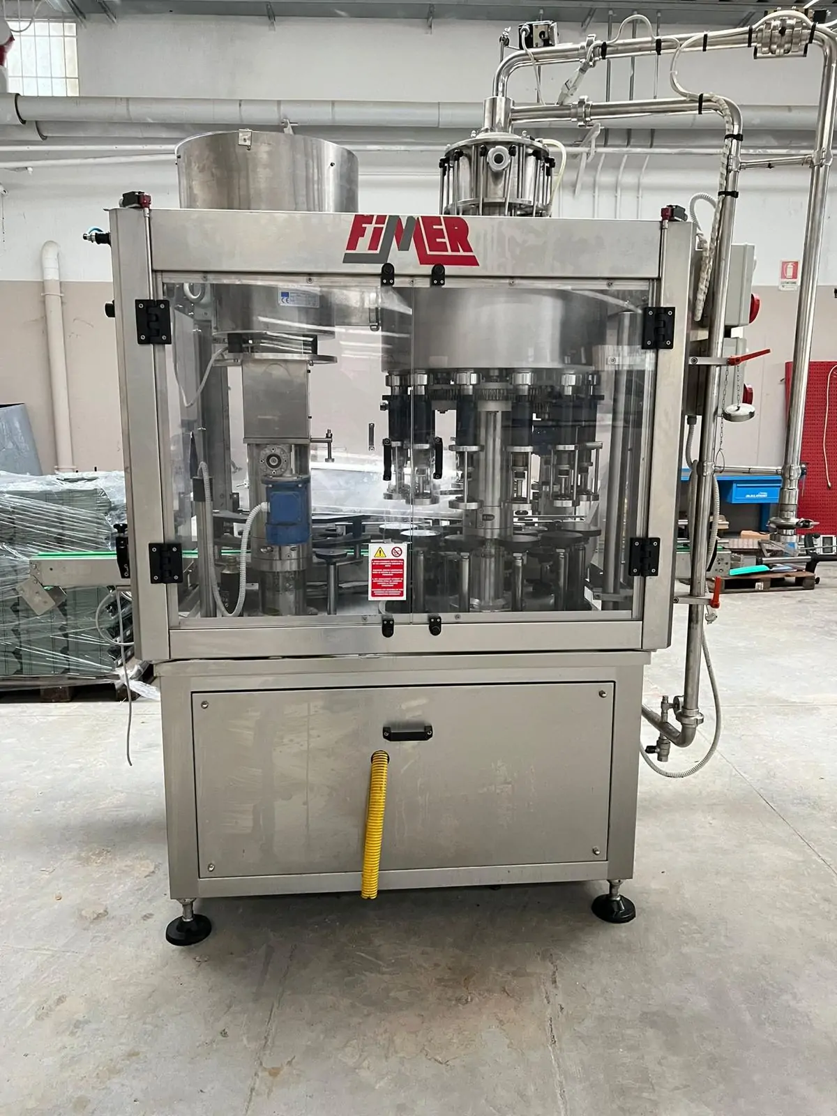 Used Bottling High Vacuum Filling Monoblock Fimer - 2008, 2,000 BPH
