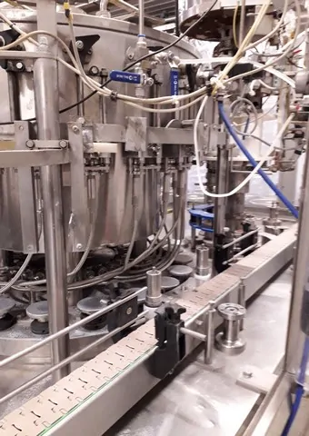 Used Bottling Isobaric Filling Monoblock Fimer SRTT/20-20-3-3C/PK - 2004, 4,000 BPH