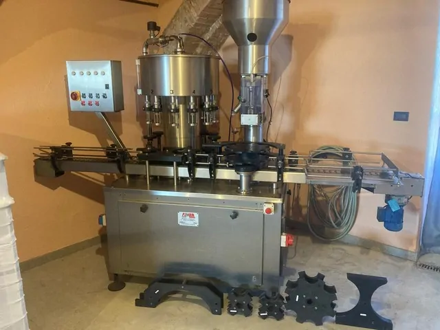 Used Bottling Gravity Filling Monoblock Fimer - 1985, 2,000 BPH