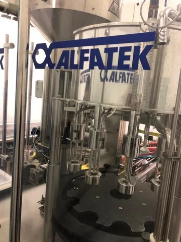 Used Bottling Gravity Filling Monoblock Alfatek MBS 7/1 LP ELVIRA ANTIOX - 2012, 1,400 BPH