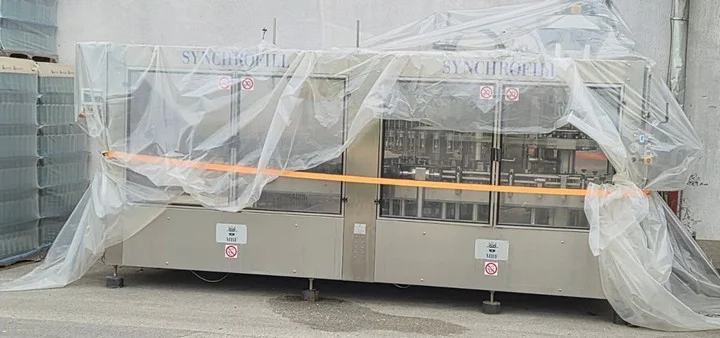 Used Bottling Low Vacuum Filling Monoblock MBF SYNCROFILL 1440.28 1200.30 360.6 - 1999, 4,200 BPH