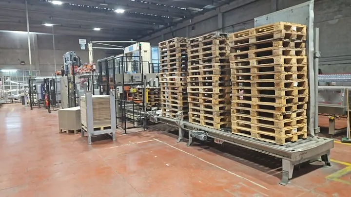 Used Bottling Palletizer Acmi Pallet rasar - 2002, 22 BPH