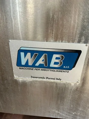 Used Bottling Rinser WAB advrr 1r 6-30-110-110 - 2003, 8,000 BPH