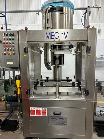Used Bottling Screw Cap Capper Eurostar MEC 1V - 2010, 2,000 BPH