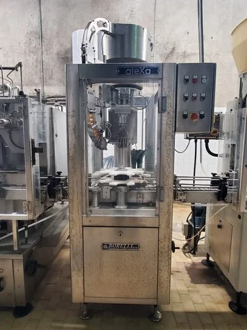 Used Bottling Stelvin Cap Capper Borelli ALEXA V15 - 2010, 2,500 BPH